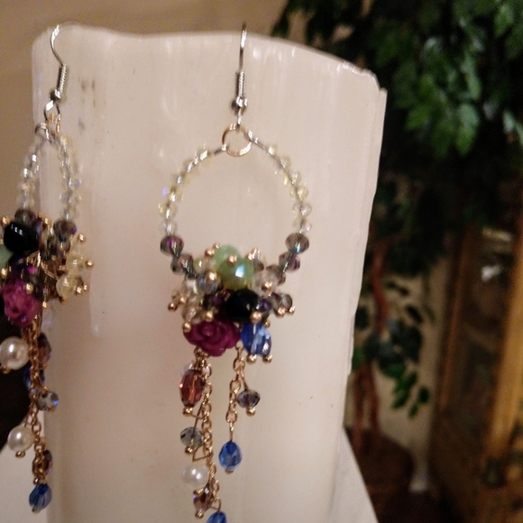 1 lft GORGEOU Crystals-rose bouquet/spring flowers - Picture 4 of 4